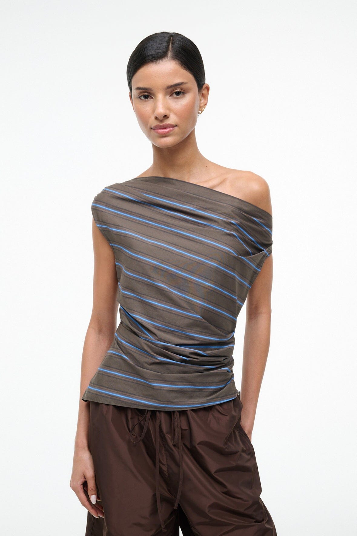 STAUD Clothing Phare Top Huntington Stripe