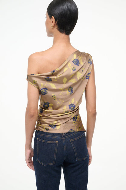 STAUD Clothing Phare Silk Top Vintage Floral