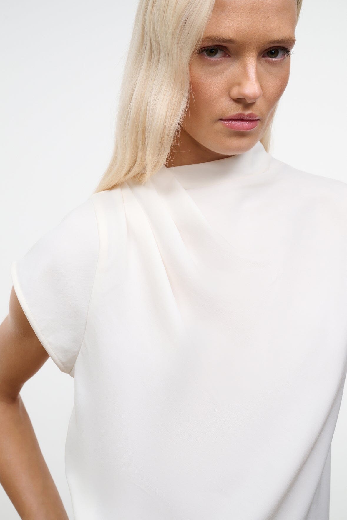 STAUD Clothing Davina Top Truffle