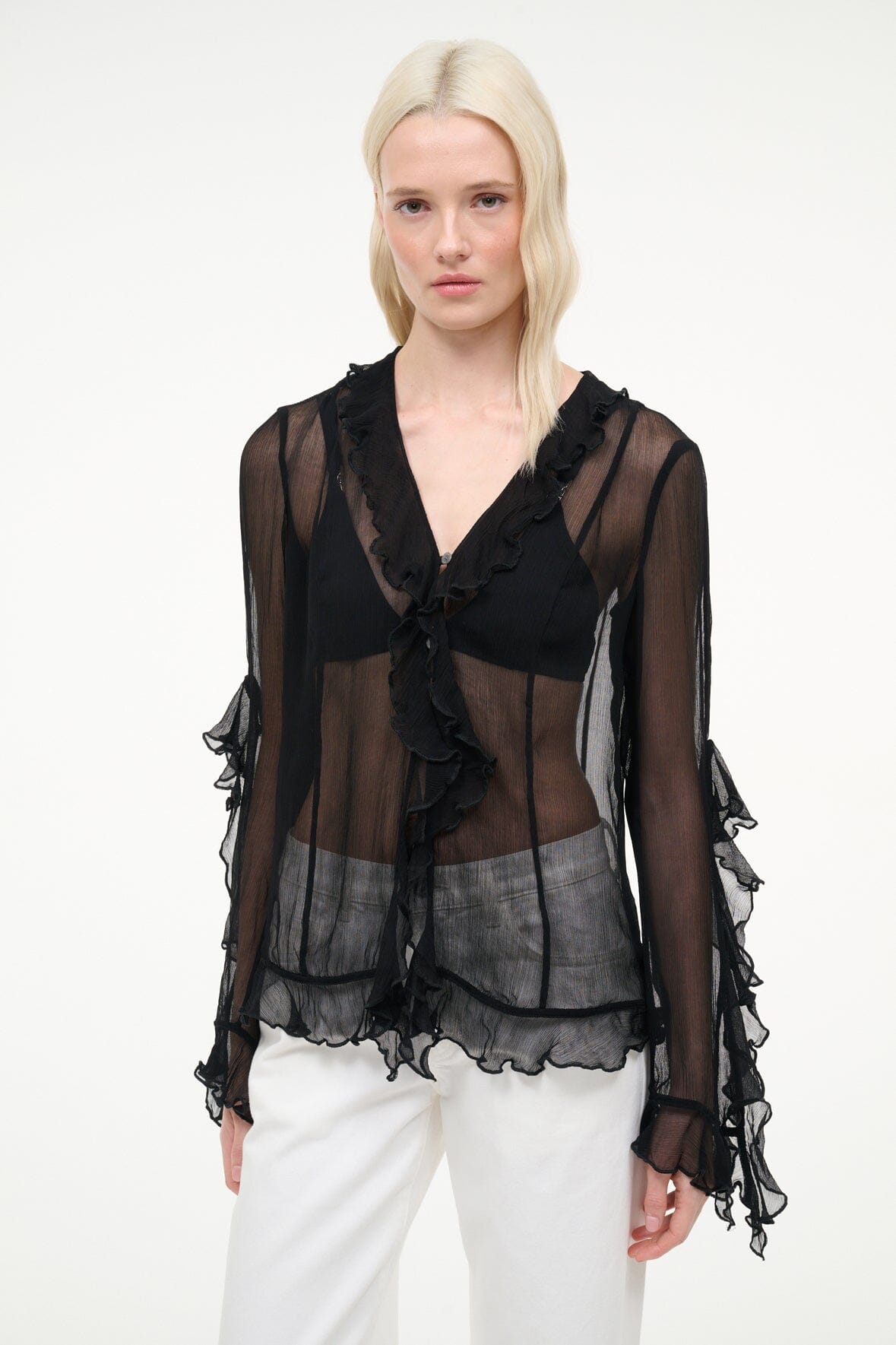STAUD Clothing Kellcy Top Black