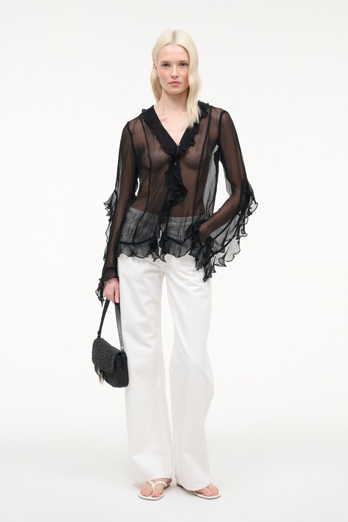 STAUD Clothing Kellcy Top Black