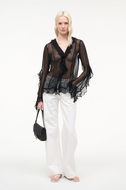 STAUD Clothing Kellcy Top Black