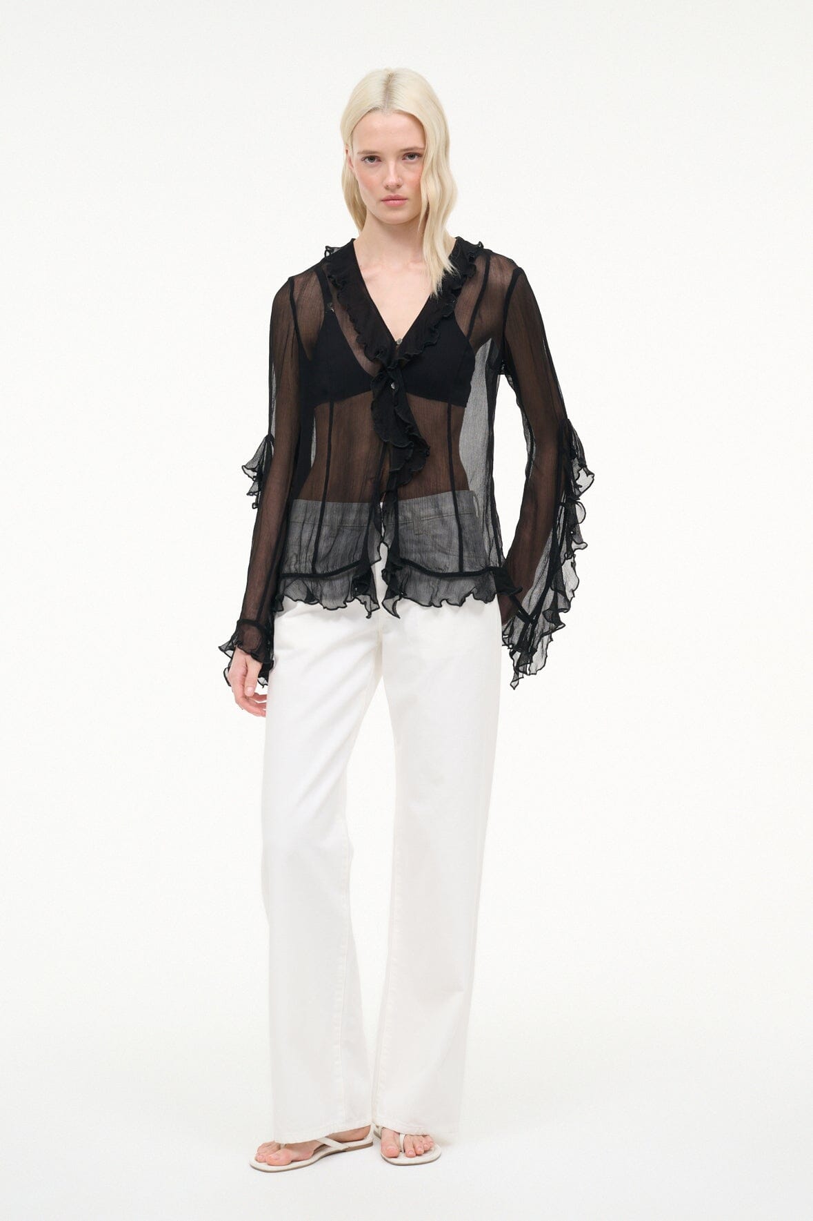 STAUD Clothing Kellcy Top Black
