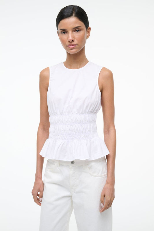 STAUD Clothing Culver Top White