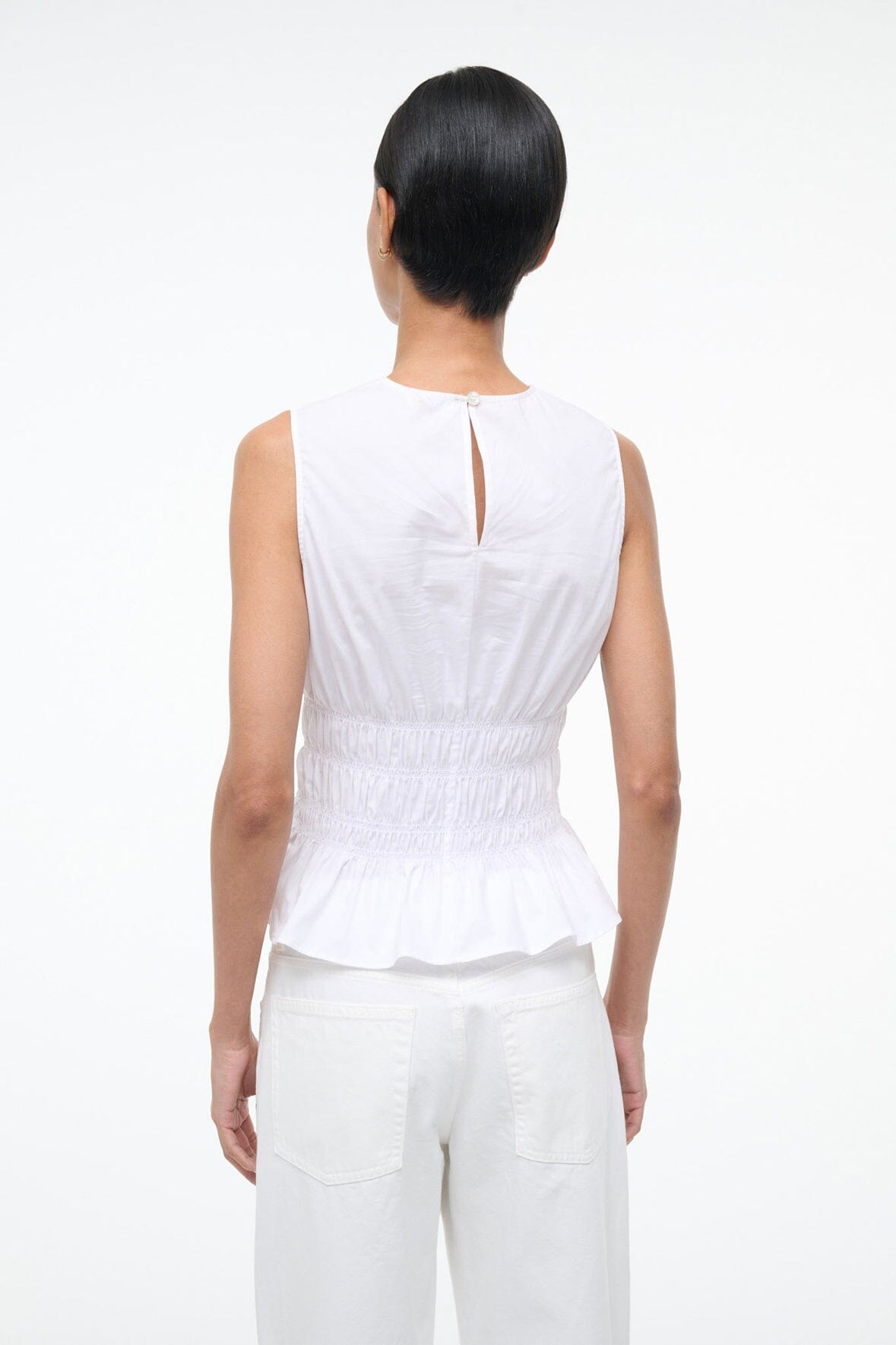 STAUD Clothing Culver Top White