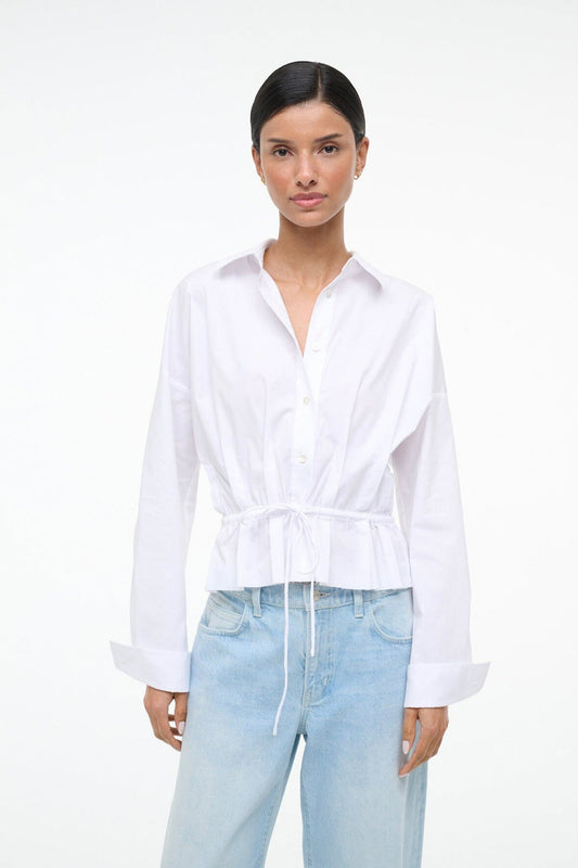 STAUD Clothing Primrose Shirt White