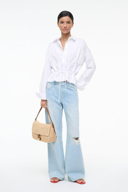 STAUD Clothing Primrose Shirt White
