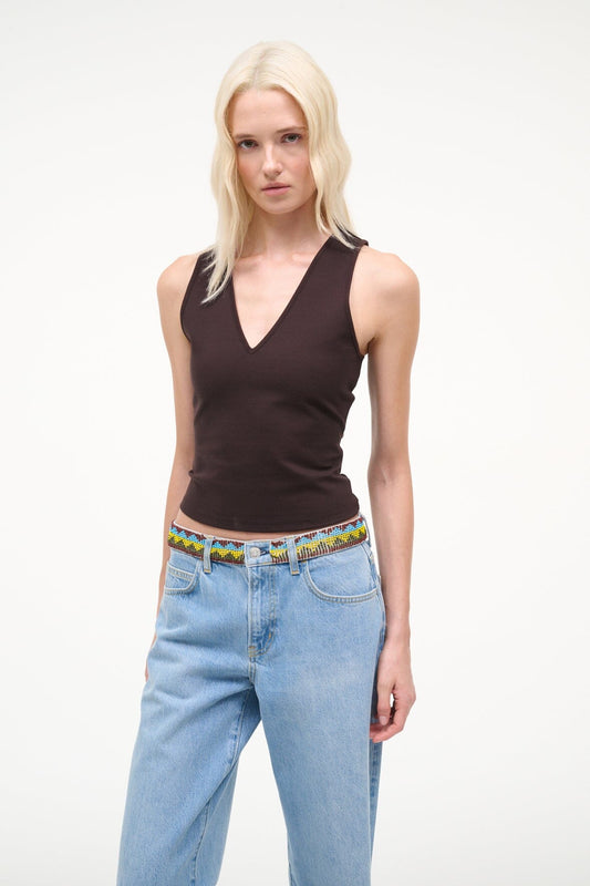 STAUD Clothing Jesse Tank Earth