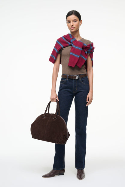 STAUD Clothing Easy Cashmere Tee Truffle