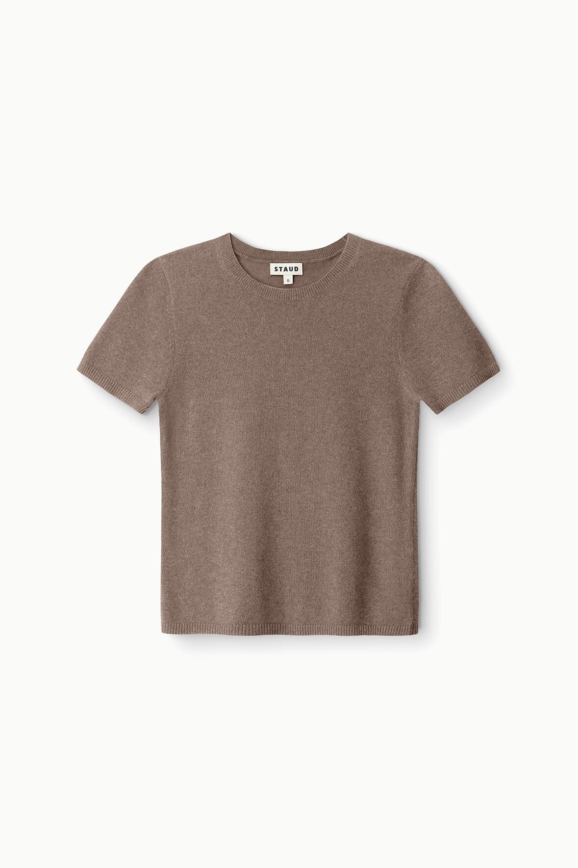 STAUD Clothing Easy Cashmere Tee Truffle
