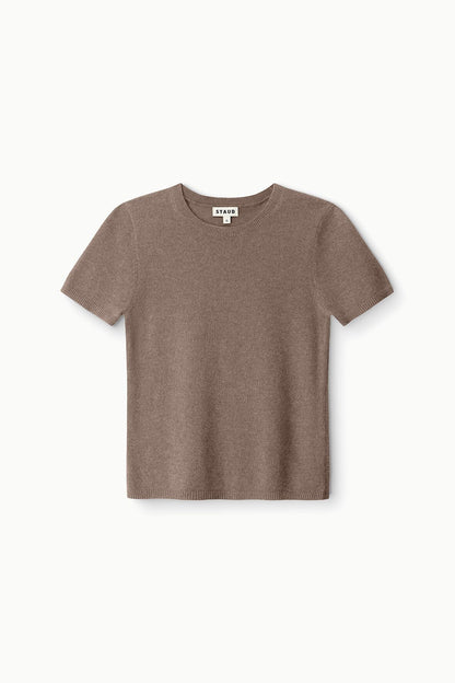 STAUD Clothing Easy Cashmere Tee Truffle