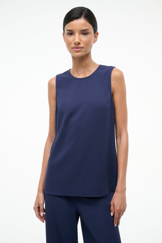 STAUD Clothing Bronte Top Navy