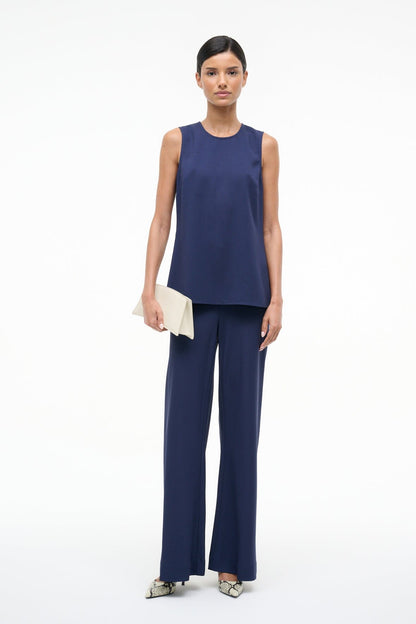 STAUD Clothing Bronte Top Navy