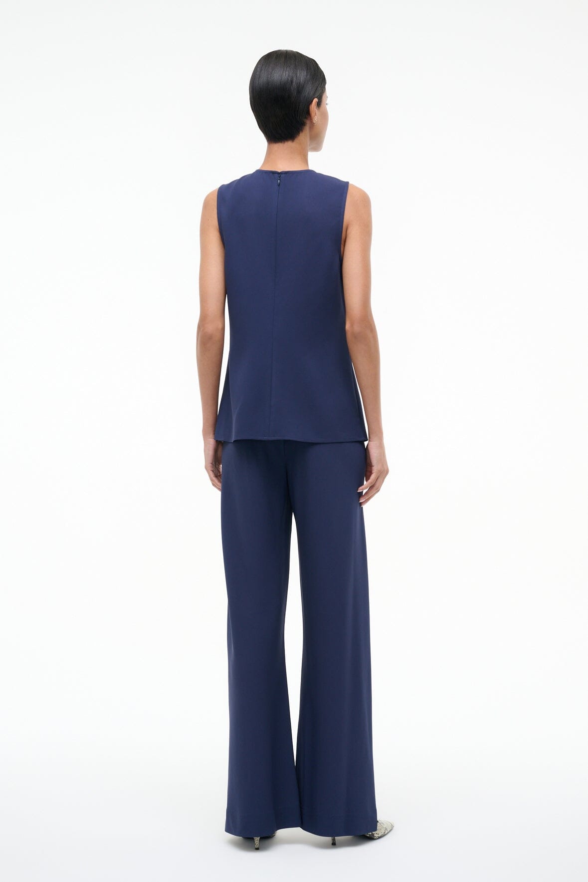 STAUD Clothing Bronte Top Navy