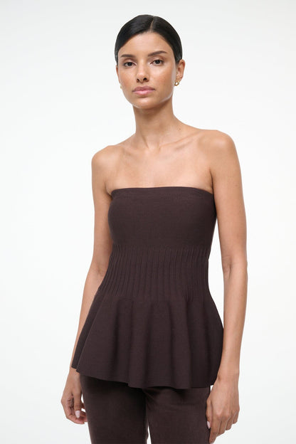 STAUD Clothing Evie Top Earth