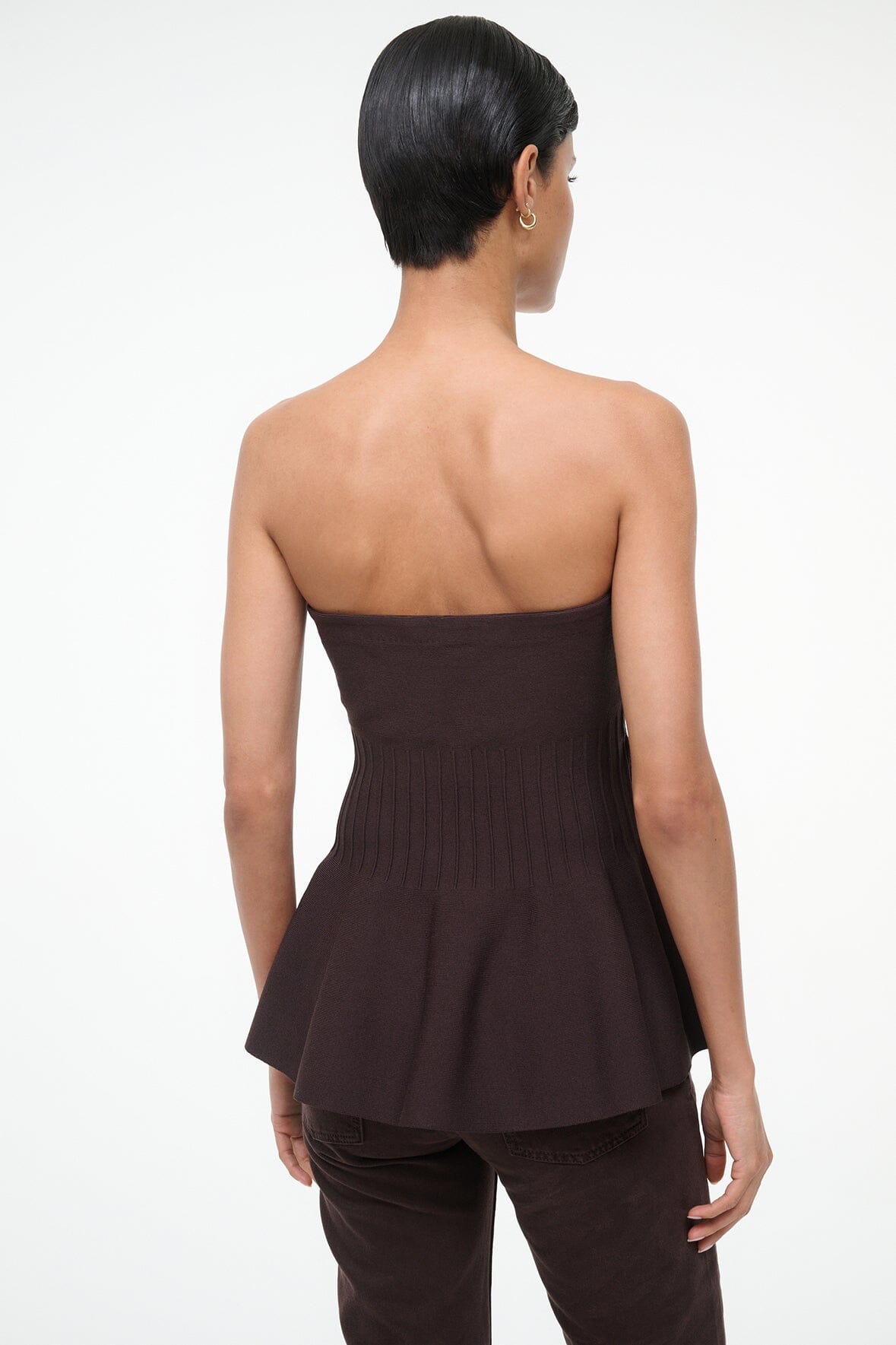STAUD Clothing Evie Top Earth