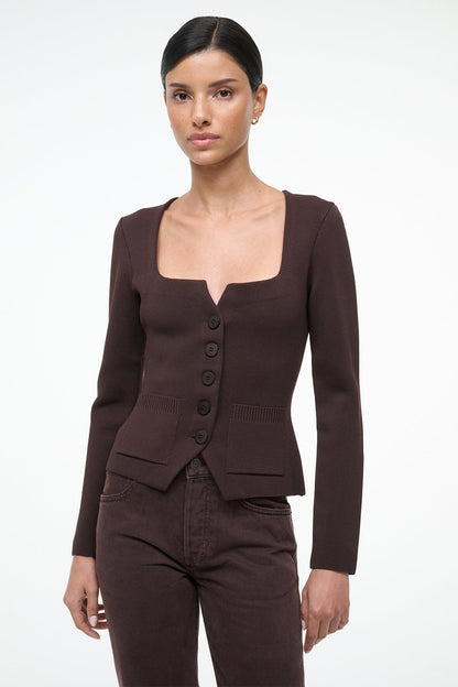 STAUD Clothing Rachela Top Earth