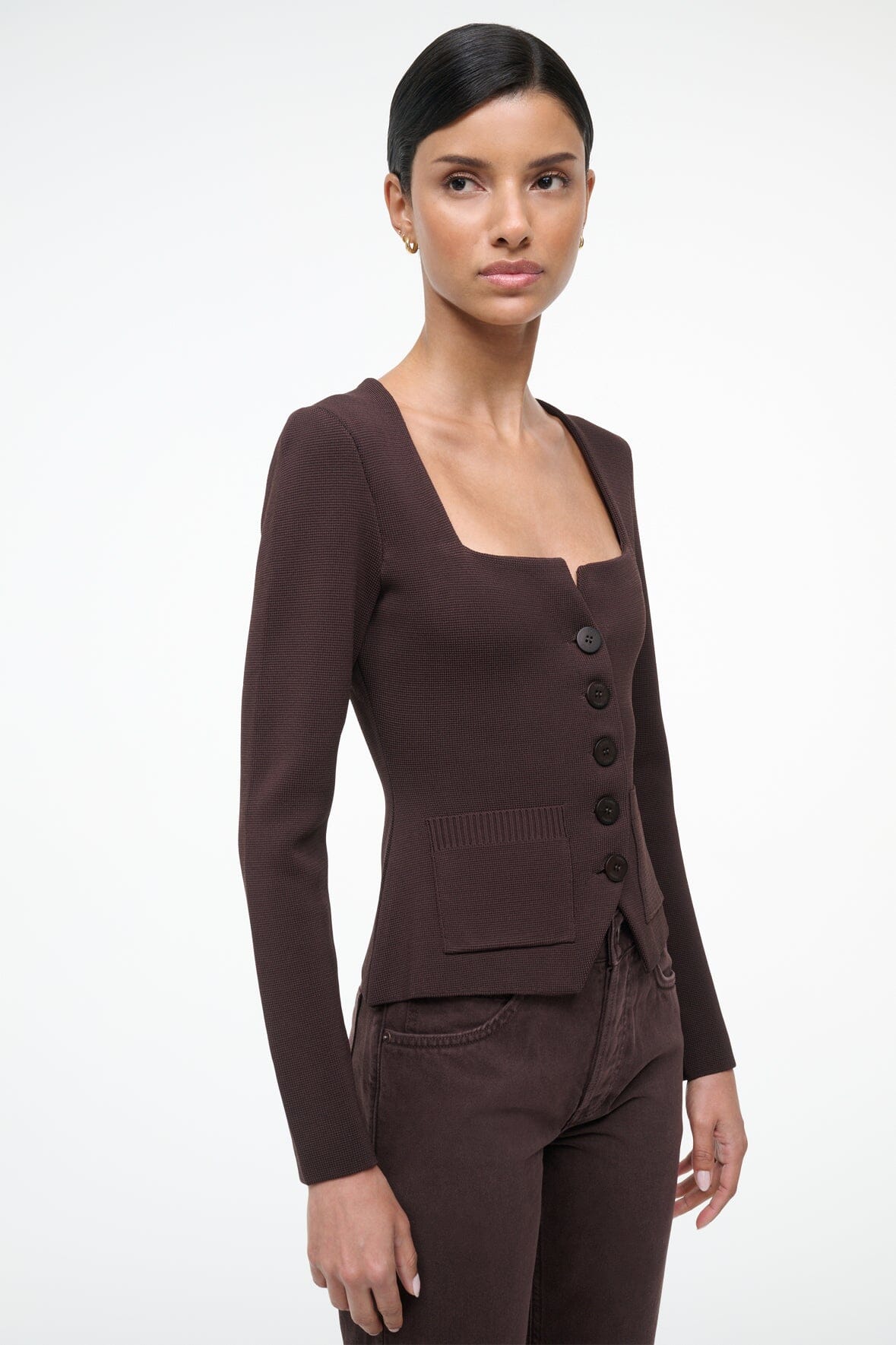 STAUD Clothing Rachela Top Earth