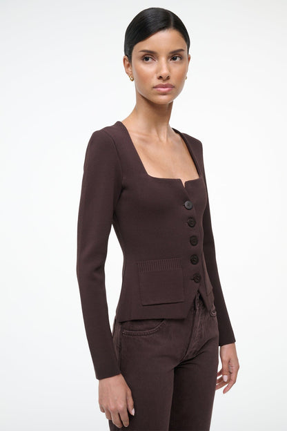 STAUD Clothing Rachela Top Earth
