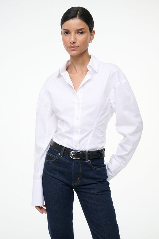 STAUD Clothing Aida Top White