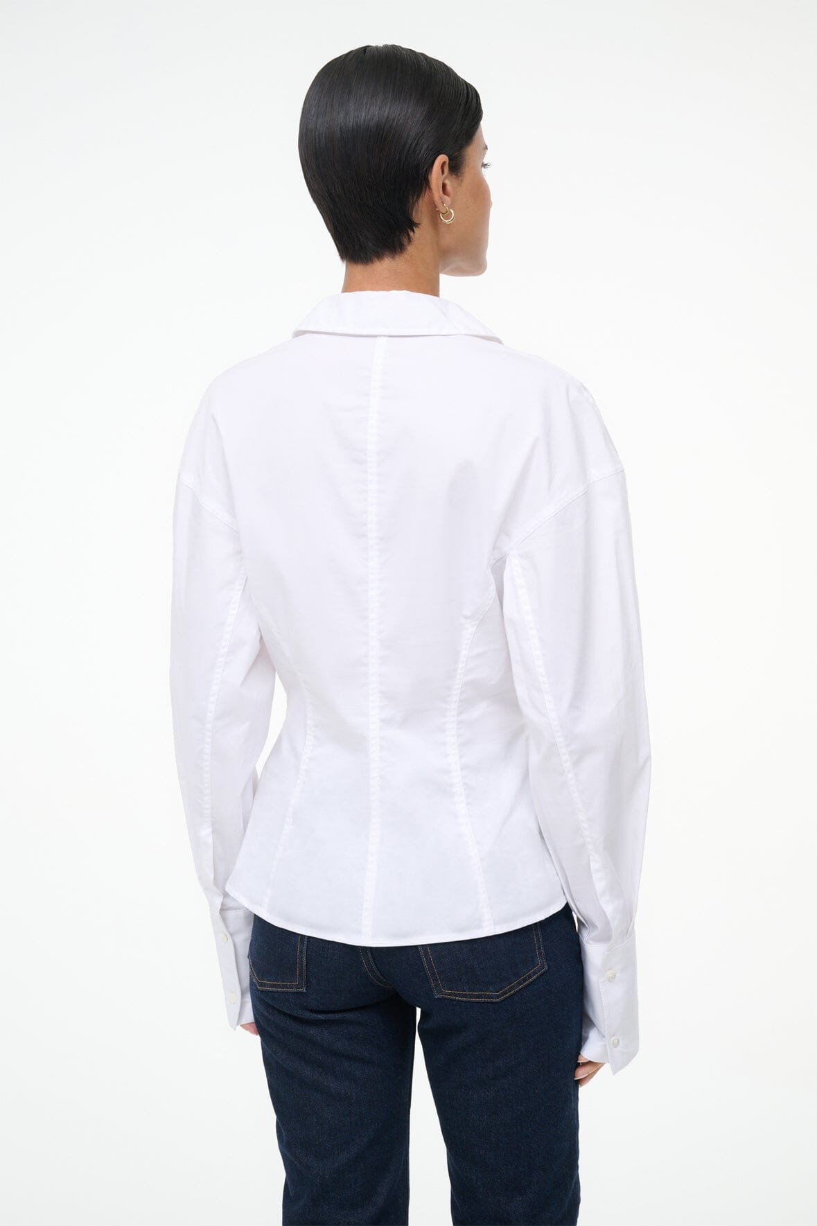 STAUD Clothing Aida Top White