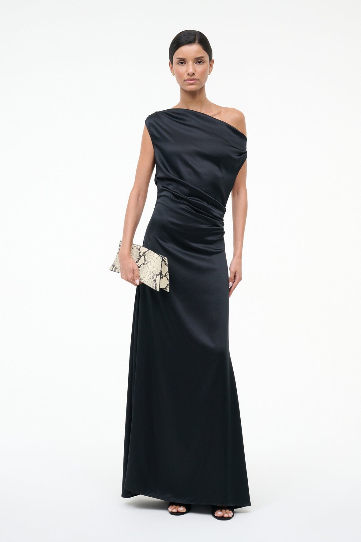 STAUD Dresses|Clothing Maxi Phare Silk Dress Black