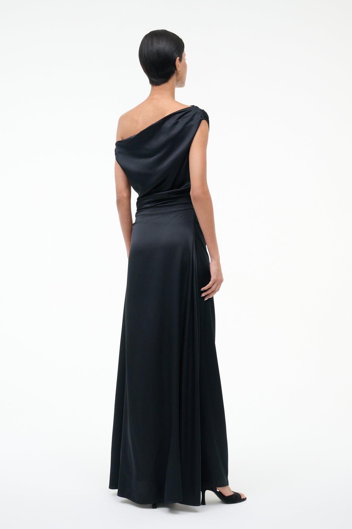 STAUD Dresses|Clothing Maxi Phare Silk Dress Black