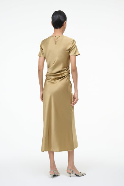 STAUD Dresses|Clothing Marcel Silk Dress Antique