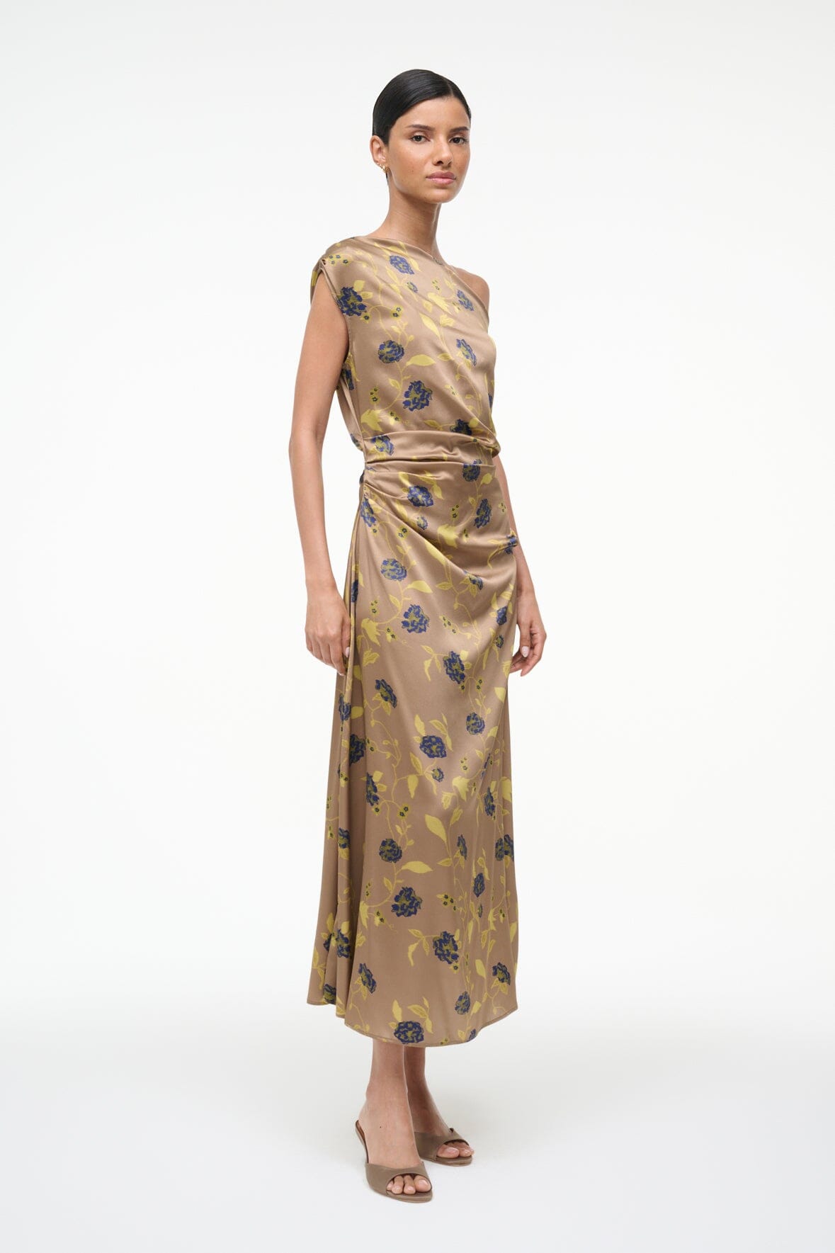 STAUD Dresses|Clothing Phare Silk Dress Vintage Floral