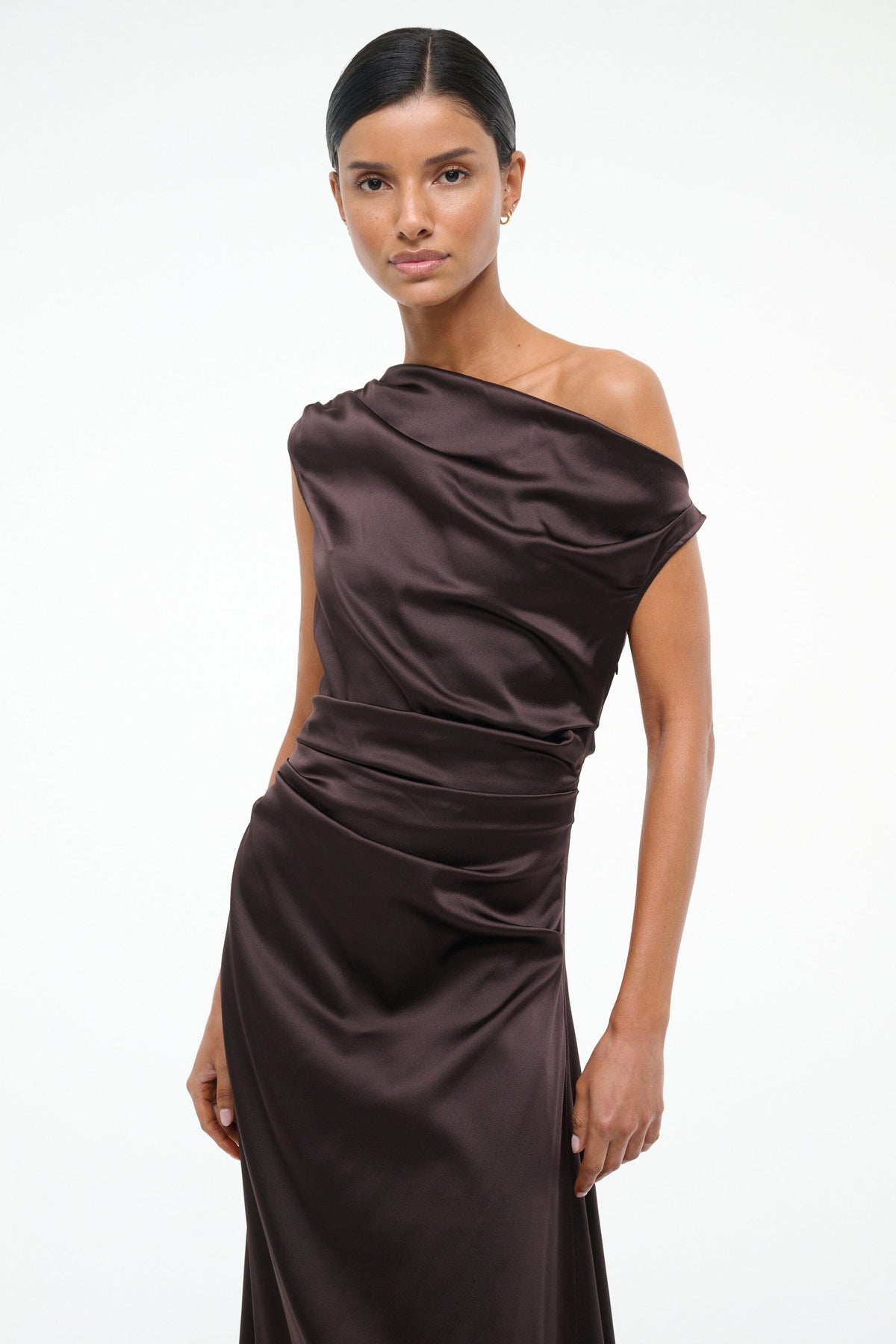 STAUD Dresses|Clothing Phare Silk Dress Earth