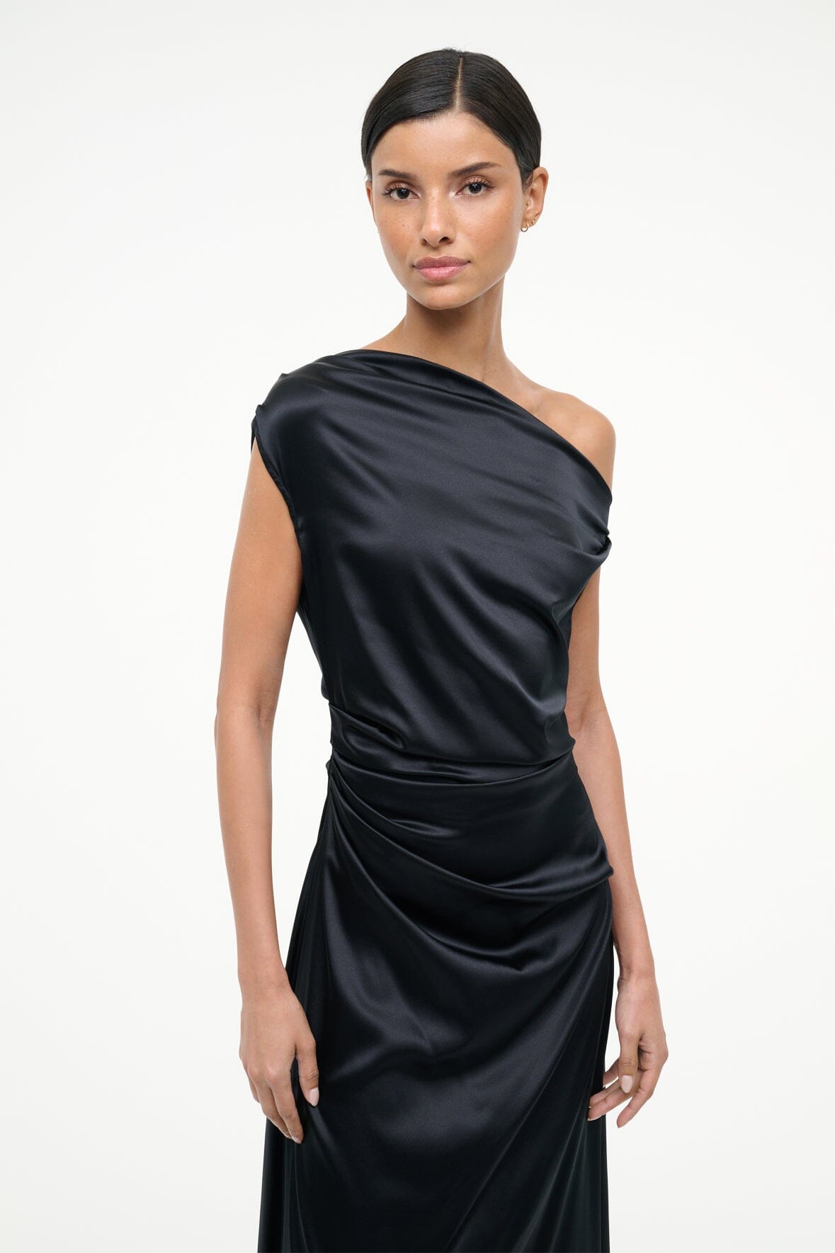 STAUD Dresses|Clothing Phare Silk Dress Black