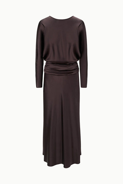 STAUD Dresses|Clothing Freda Silk Dress Earth