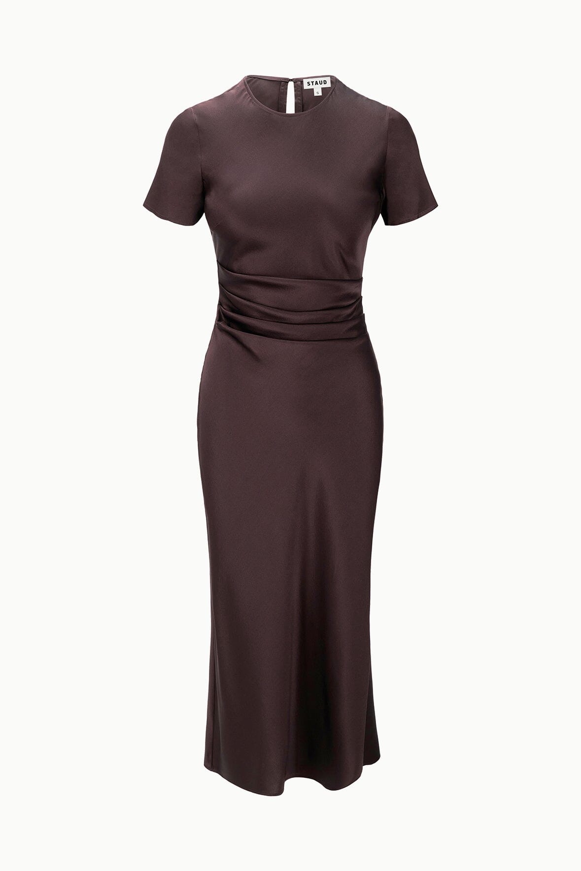 STAUD Dresses|Clothing Marcel Silk Dress Earth