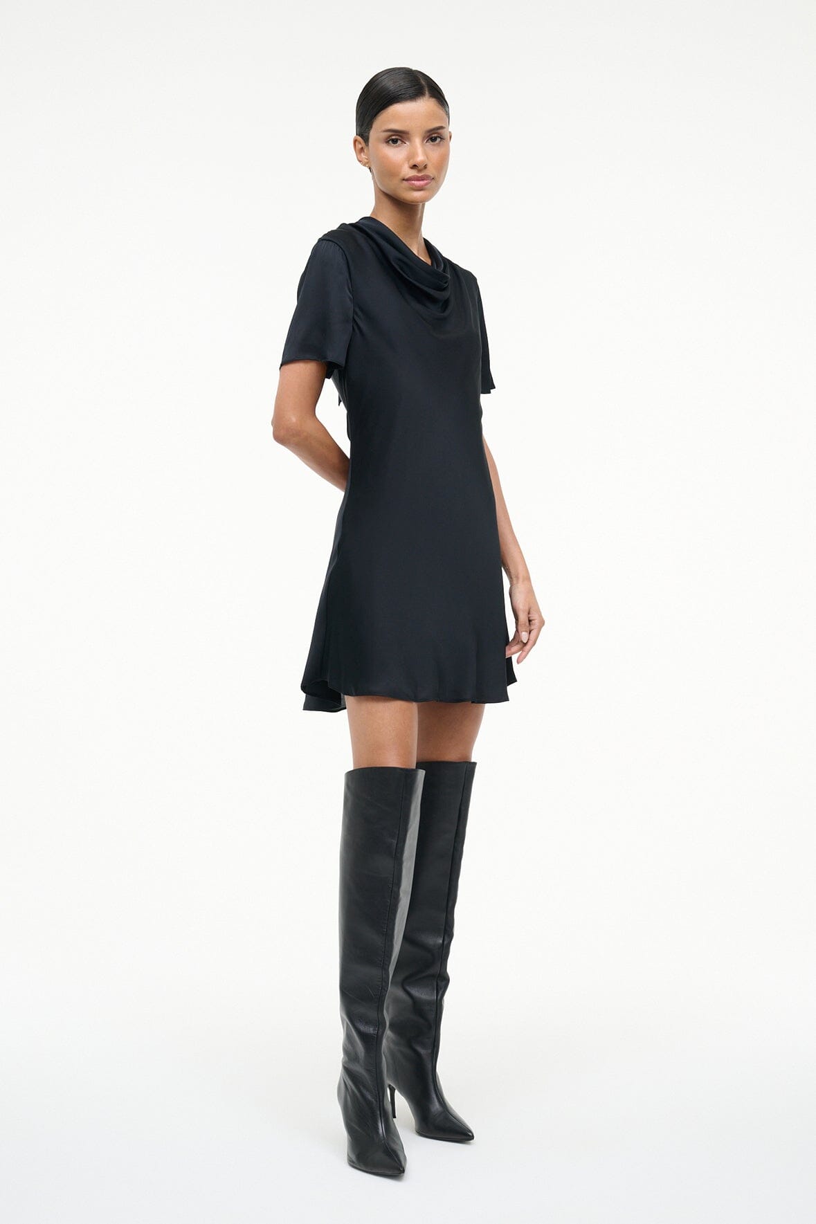 STAUD Dresses|Clothing Iris Silk Dress Black