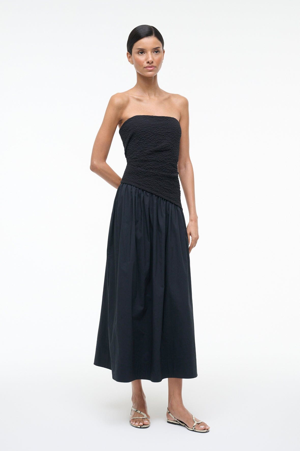 STAUD Dresses|Sale Nia Dress Black