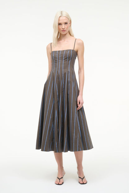 STAUD Dresses|Clothing Wylie Dress Huntington Stripe