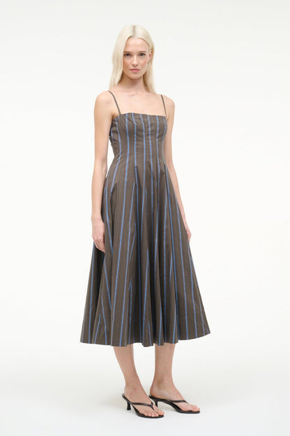 STAUD Dresses|Clothing Wylie Dress Huntington Stripe