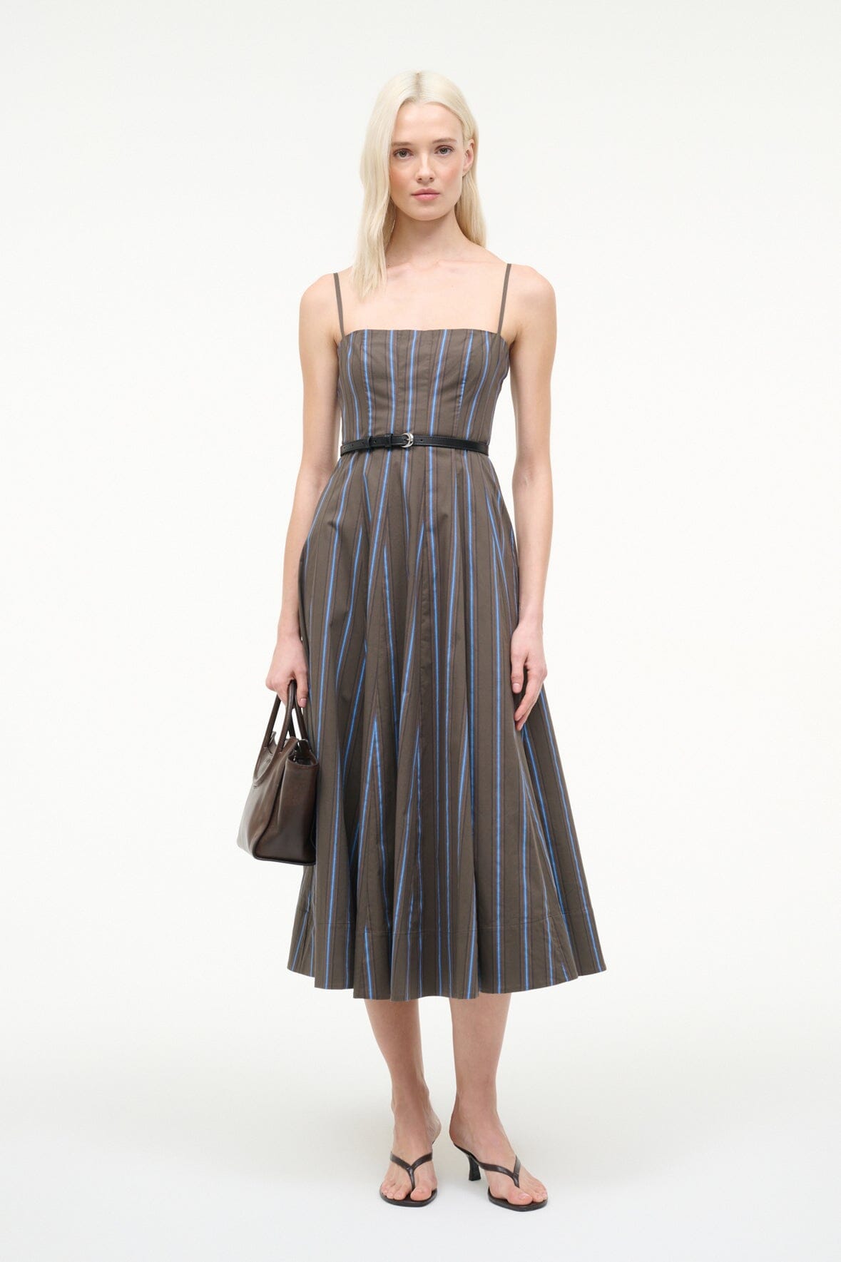 STAUD Dresses|Clothing Wylie Dress Huntington Stripe