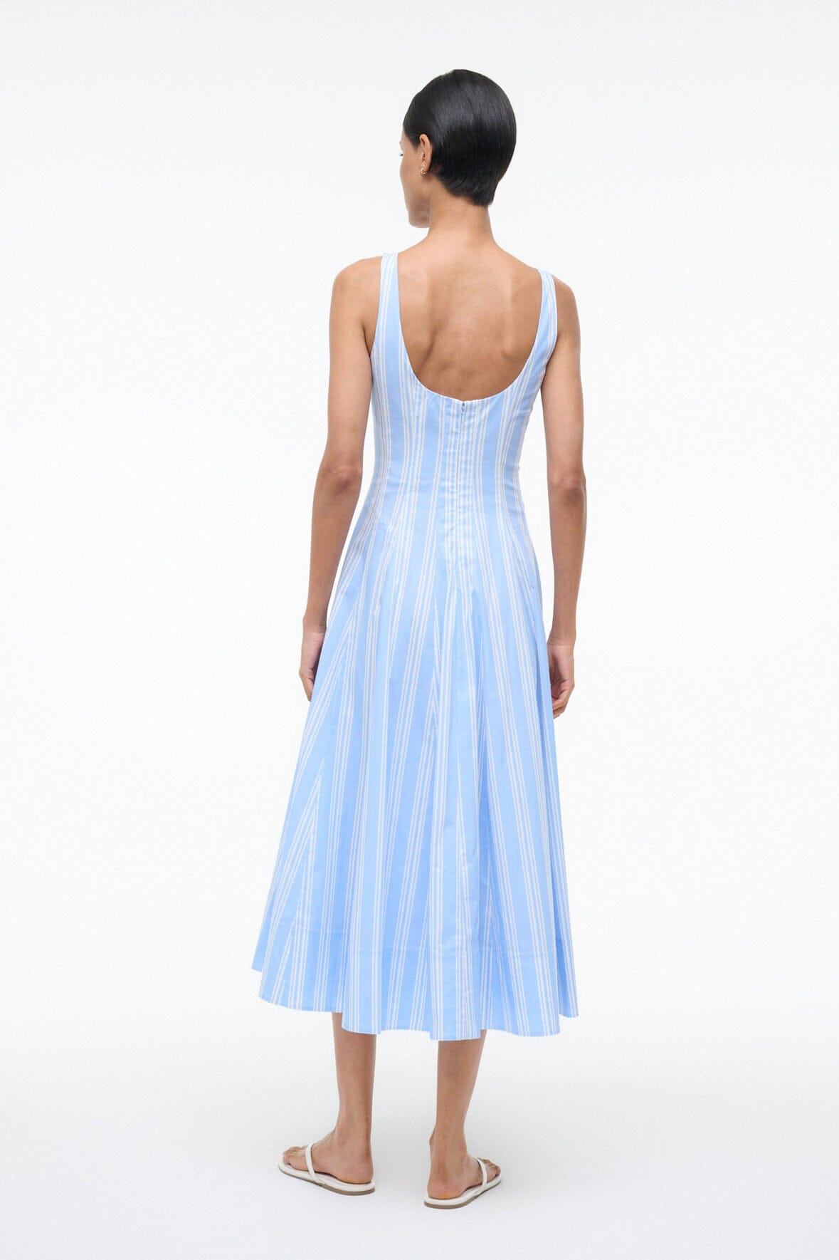 STAUD Dresses|Sale Wells Dress Ventura Stripe