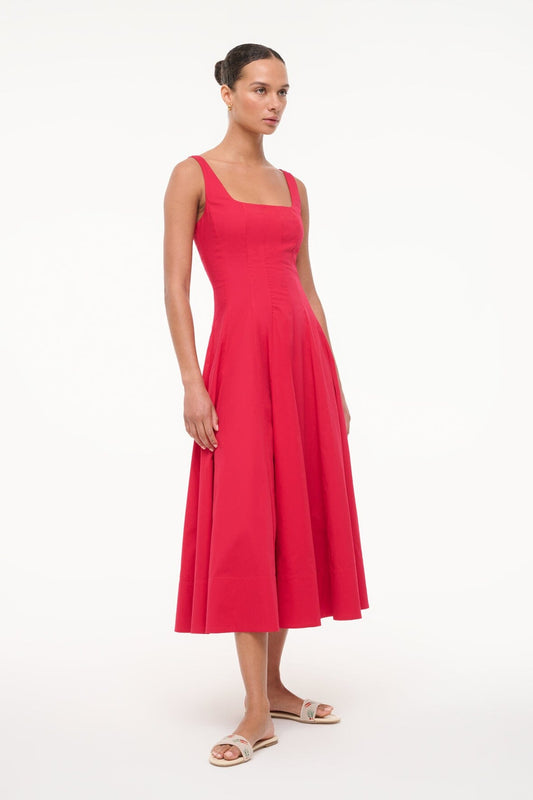 STAUD Dresses|Sale Wells Dress Cherry