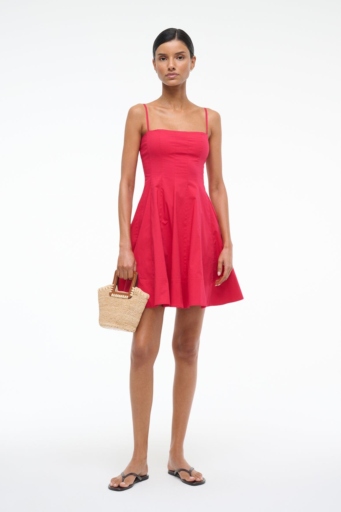 STAUD Dresses|Sale Wylie Mini Dress Cherry