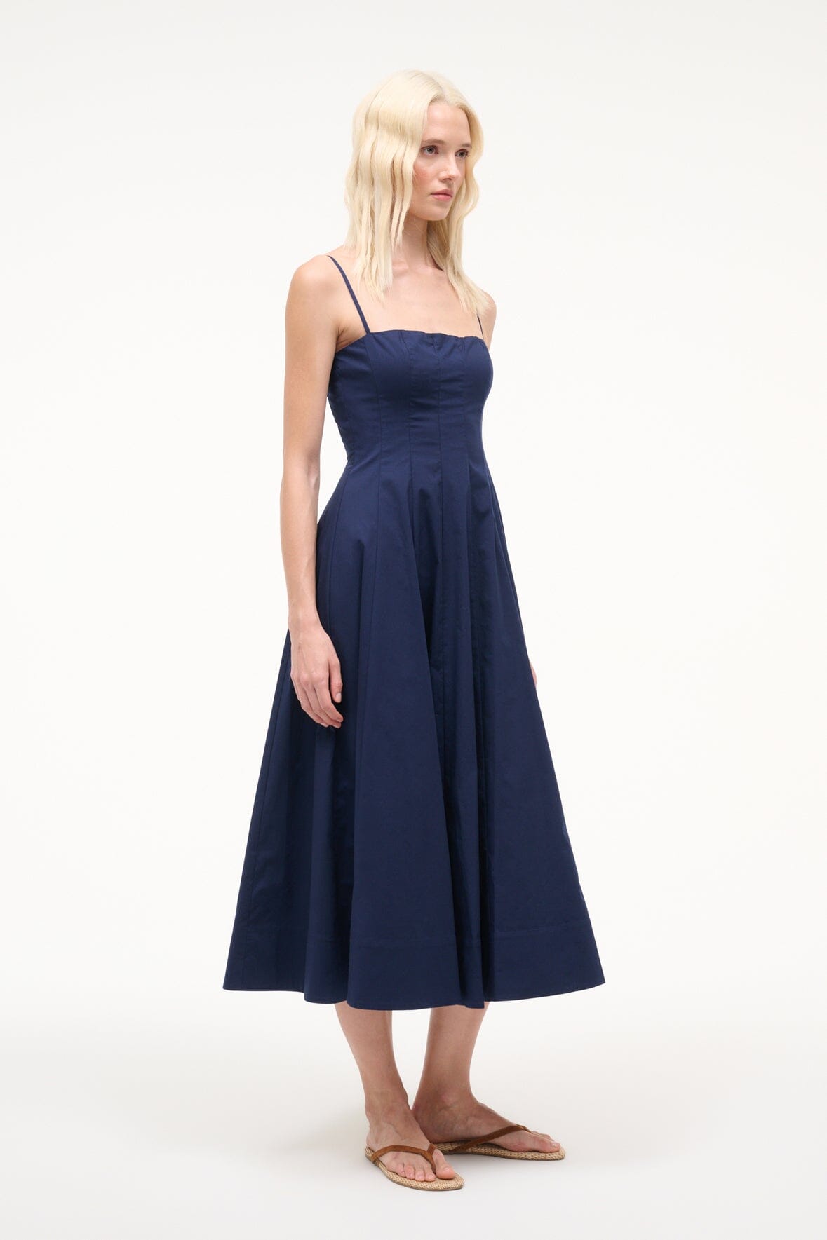 STAUD Dresses|Clothing Wylie Dress Navy