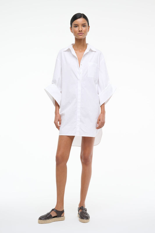 STAUD Dresses|Clothing Nico Dress White