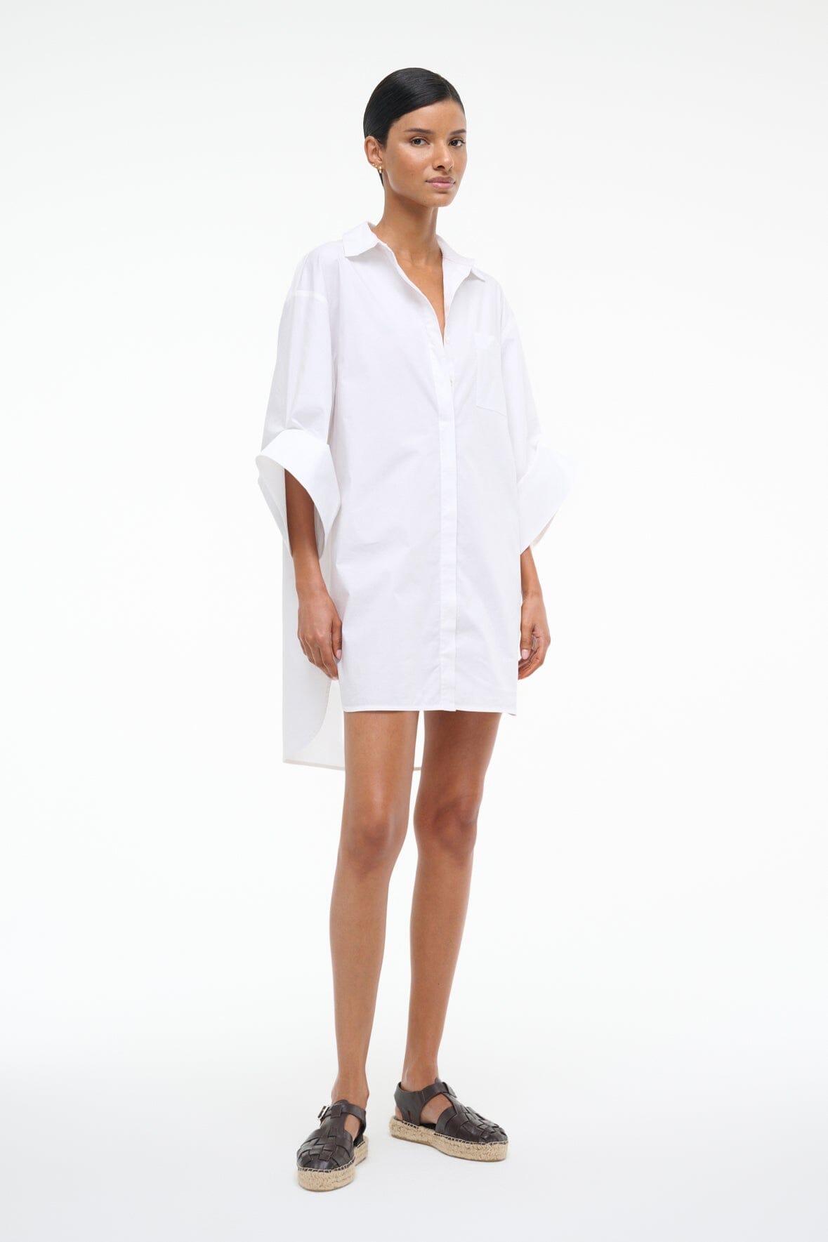 STAUD Dresses|Clothing Nico Dress White
