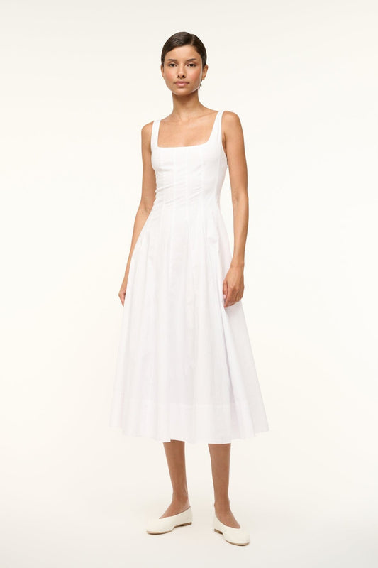 STAUD Dresses|Clothing Wells Dress White 1