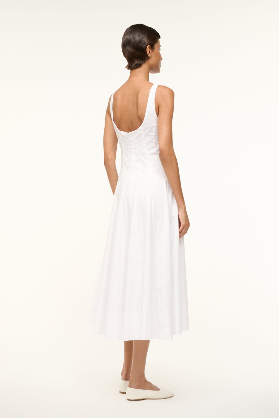 STAUD Dresses|Clothing Wells Dress White 1