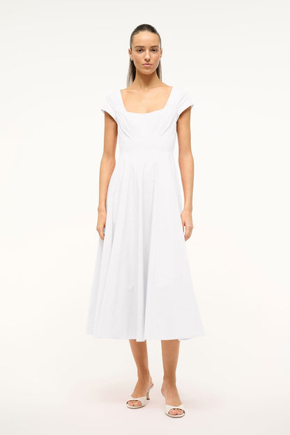 STAUD Dresses|Clothing Short Sleeve Wells Dress White