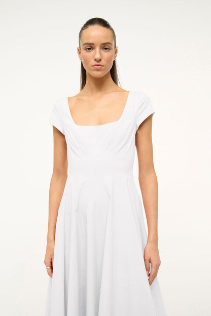 STAUD Dresses|Clothing Short Sleeve Wells Dress White