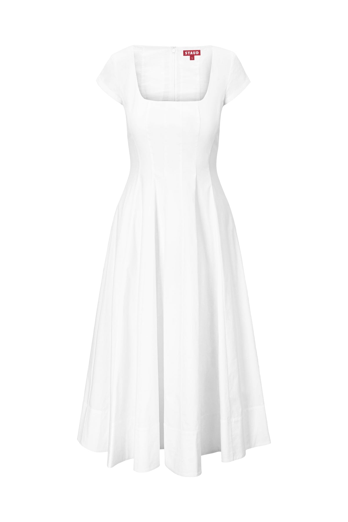 STAUD Dresses|Clothing Short Sleeve Wells Dress White
