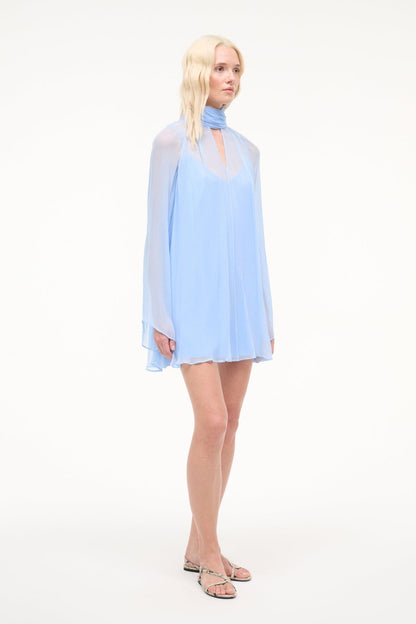 STAUD Sale Esther Mini Dress Clear Blue